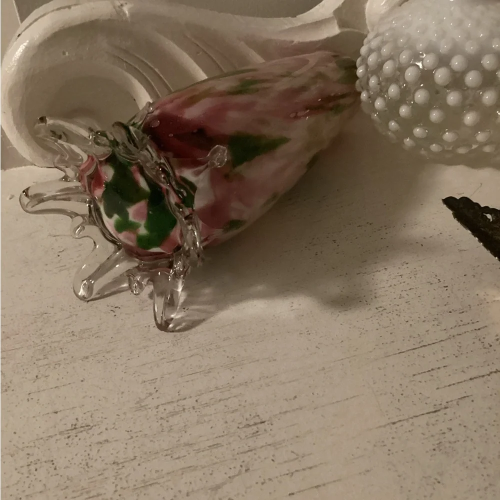 Vintage Tall Slender Fenton Glass Vase